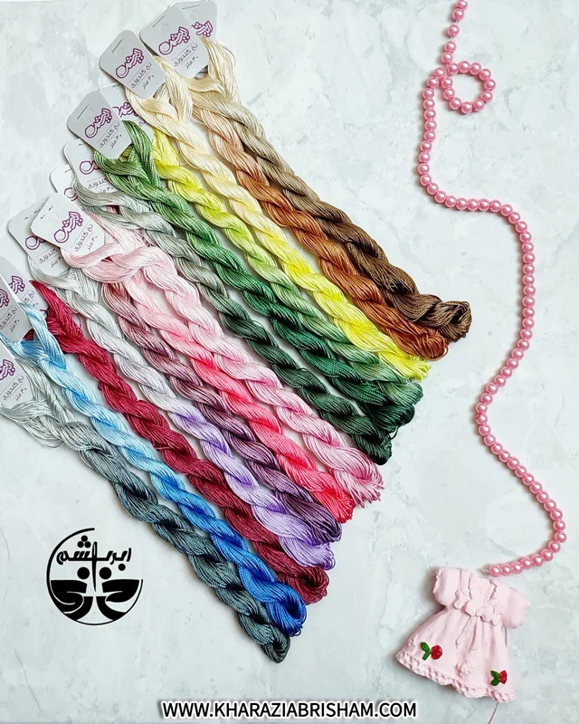 نخ ابریشم مولتی کالر