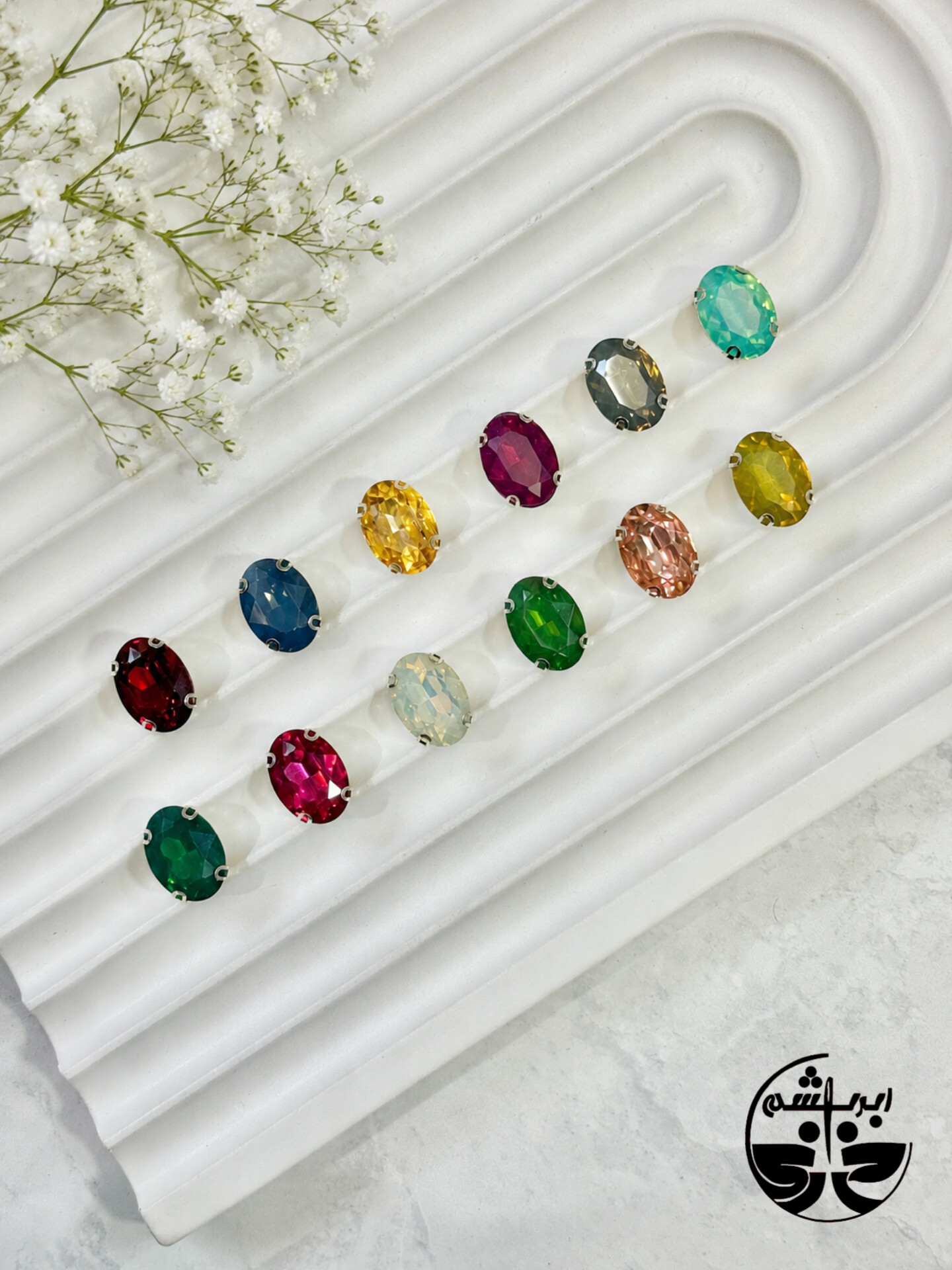 سنگ پایه دار رزین بیضی ۱۸×۱۳